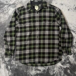 Orton Brothers Men's Button Up Long Sleeve Plaid Flannel Size Medium Collard